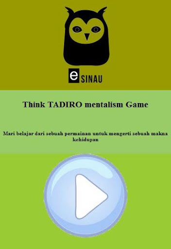 Think TADIRO mentalism game