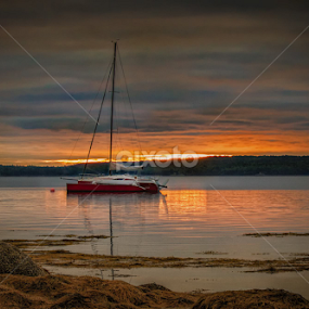 Memories Afloat by Ruth Dennison - Landscapes Sunsets & Sunrises