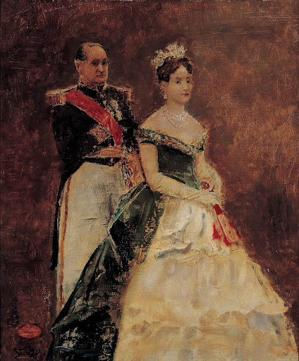 Girolamo Bonaparte and his daughter Matilde