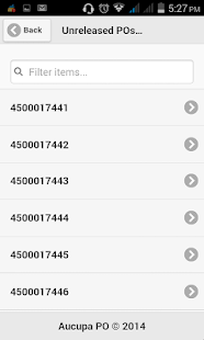 SAP PO approval Android app Screenshots 10