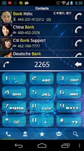 RocketDial Theme Tech Blue