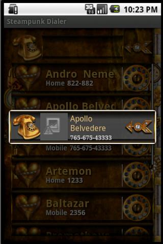 Steampunk Dialer Screen 3