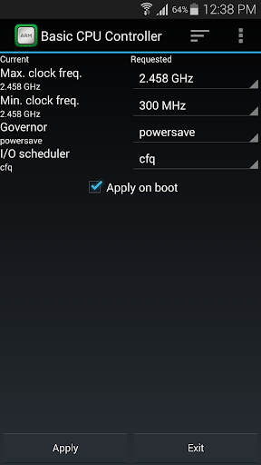 Simple CPU Control