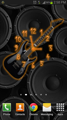 Analog Clock - Guitar Theme