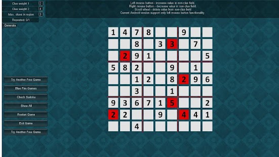 Free Sudoku Screenshots 1