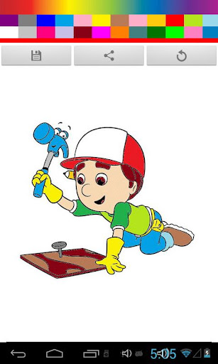 Kid Handy Man Coloring Game