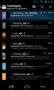 BetterKat CM11 Theme Blue X - screenshot thumbnail