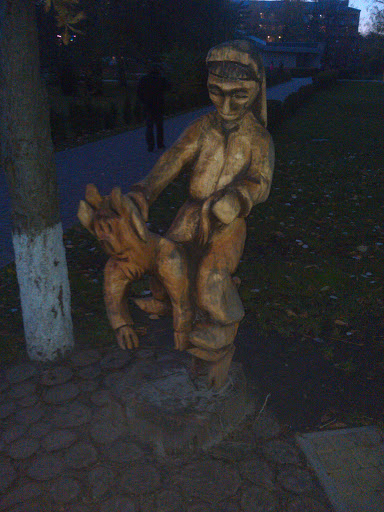 Wooden Girl on Devil