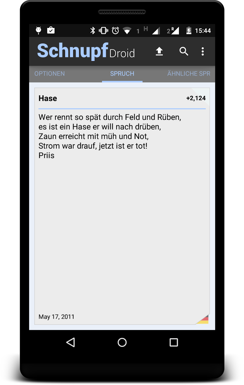 SchnupfDroid Pro Screen 2