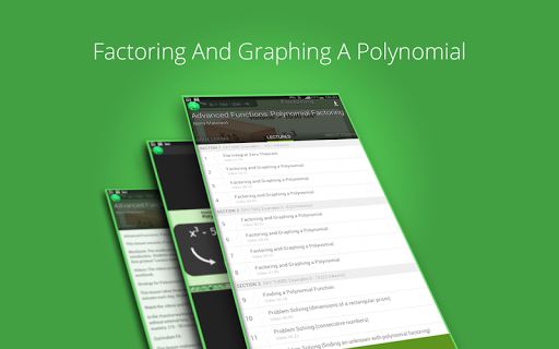 【免費教育App】Polynomial Factoring Course-APP點子