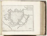 Plattegrond van Yperen, ca. 1693-1696