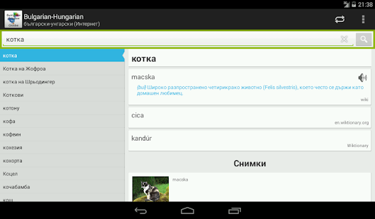 Bulgarian-Hungarian Dictionary Screenshots 13