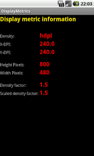 Download Display Metrics Info APK for Android