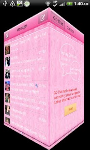 Download GO SMS - Baby Pink APK