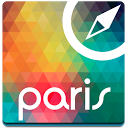Paris Offline Map Guide Hotels mobile app icon