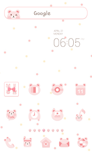 免費下載個人化APP|PinkBear dodol launcher theme app開箱文|APP開箱王