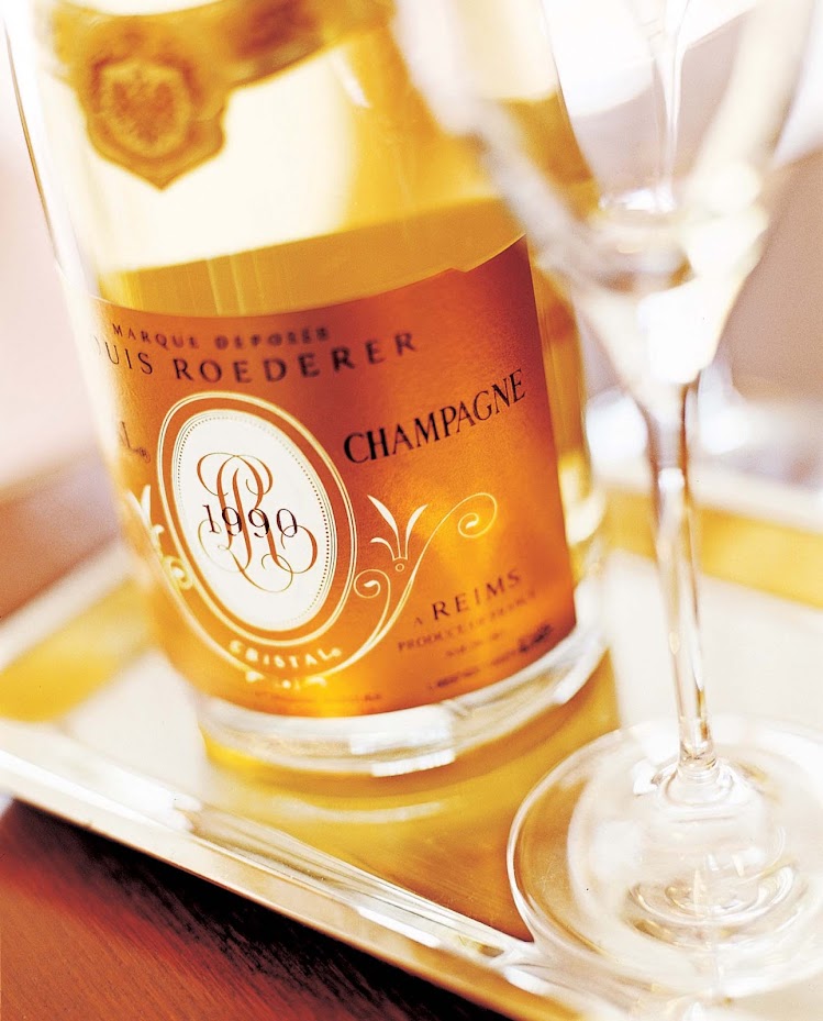 Try a glass of champagne to set the mood during you Crystal cruise.