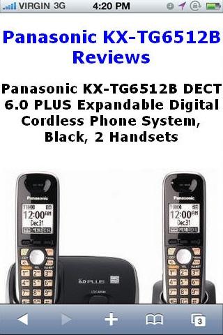 KXTG6512B Phone System Review