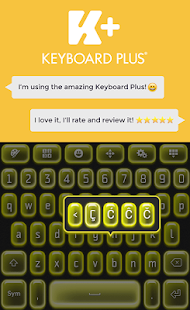 Lastest Keyboard Plus Neon Yellow APK for PC