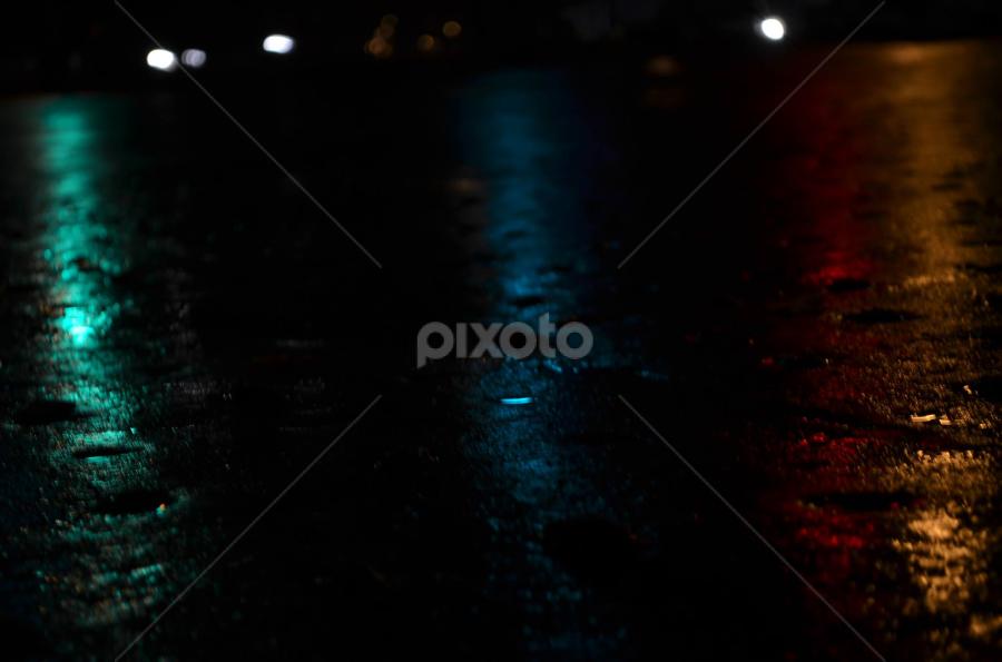 Signal by Arunima Basu - City,  Street & Park Night