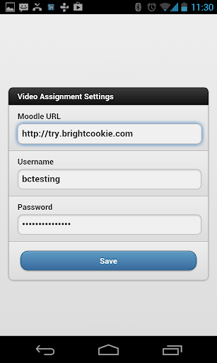Moodle Mobile Video Assignment