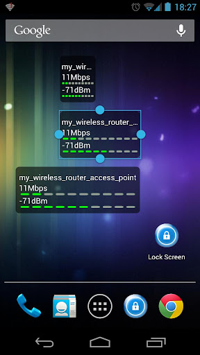 WiFi Status Link Speed Widget