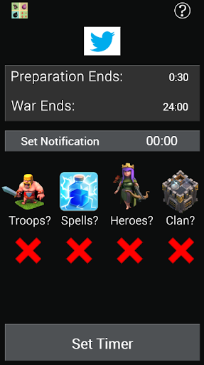 Clash War Timer