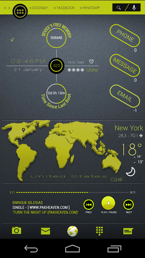 Android application Zooper Widget 2014 screenshort