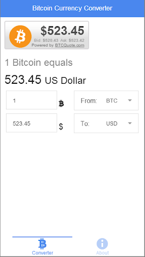 Realtime Bitcoin Converter