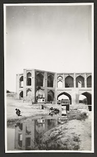 Gedeelte van de brug over Zendeh Rud, Isfahan, Perzië
