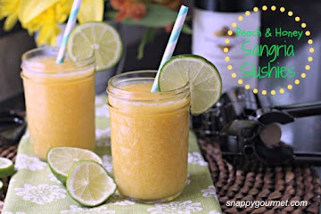 Peach White Wine Sangria Slushie