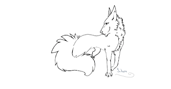 Fox/wolf lineart thingy