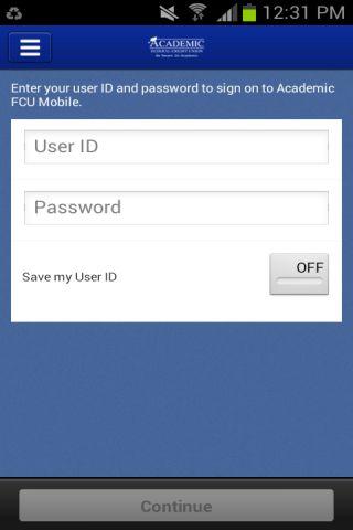 Academic FCU Mobile