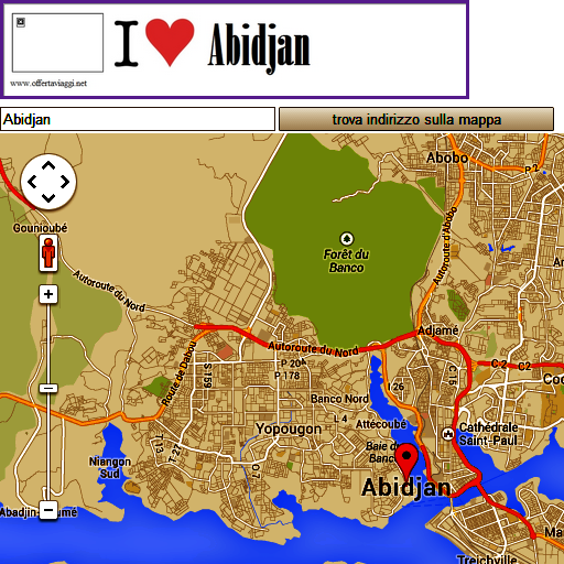 Abidjan map