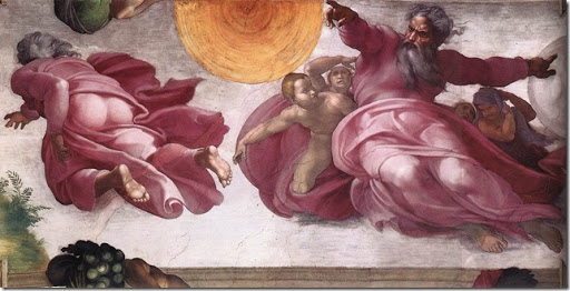MICHELANGELO - Creation of the Sun, Moon, and Plants