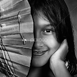 Half with fan by Chandra Irahadi -  