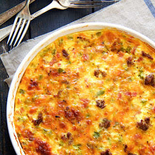 Ham yummly Sausage, Crustless recipes Quiche and Bacon bacon with