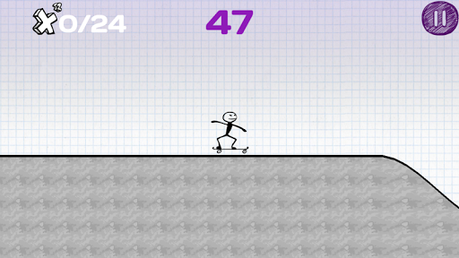 Stickman Skateboarder