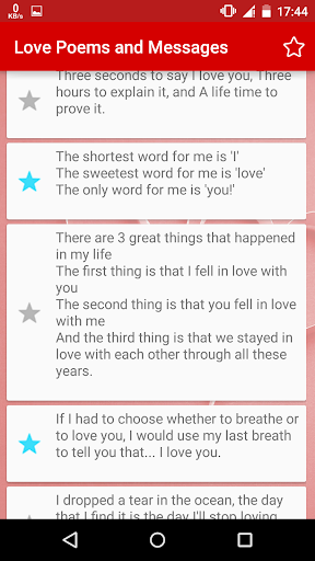 Love Poems and Messages