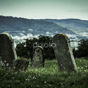 Old tombstones by Valics Lehel - City,  Street & Park Cemeteries