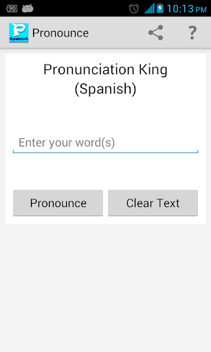 Pronunciation King Spanish