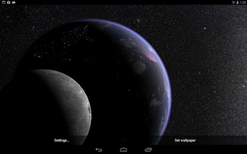 download Earth & Moon in HD Gyro 3D PRO free