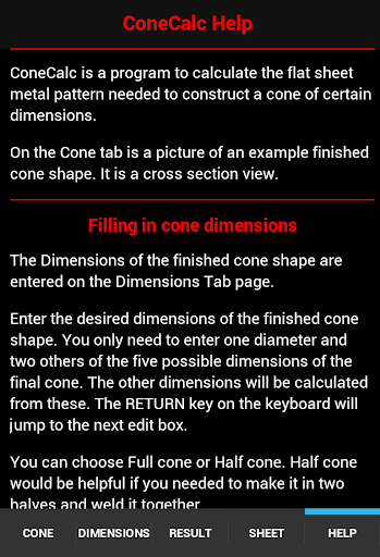 【免費生產應用App】Cone Calc-APP點子