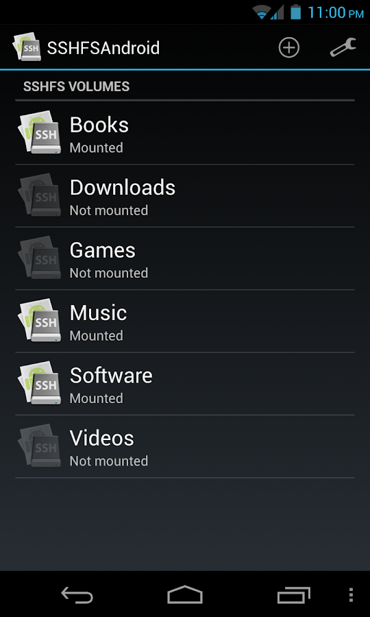   SSHFSAndroid – Screenshot 