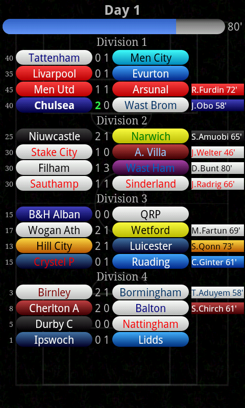 ELIFOOT 2012 MOBILE Screen 1