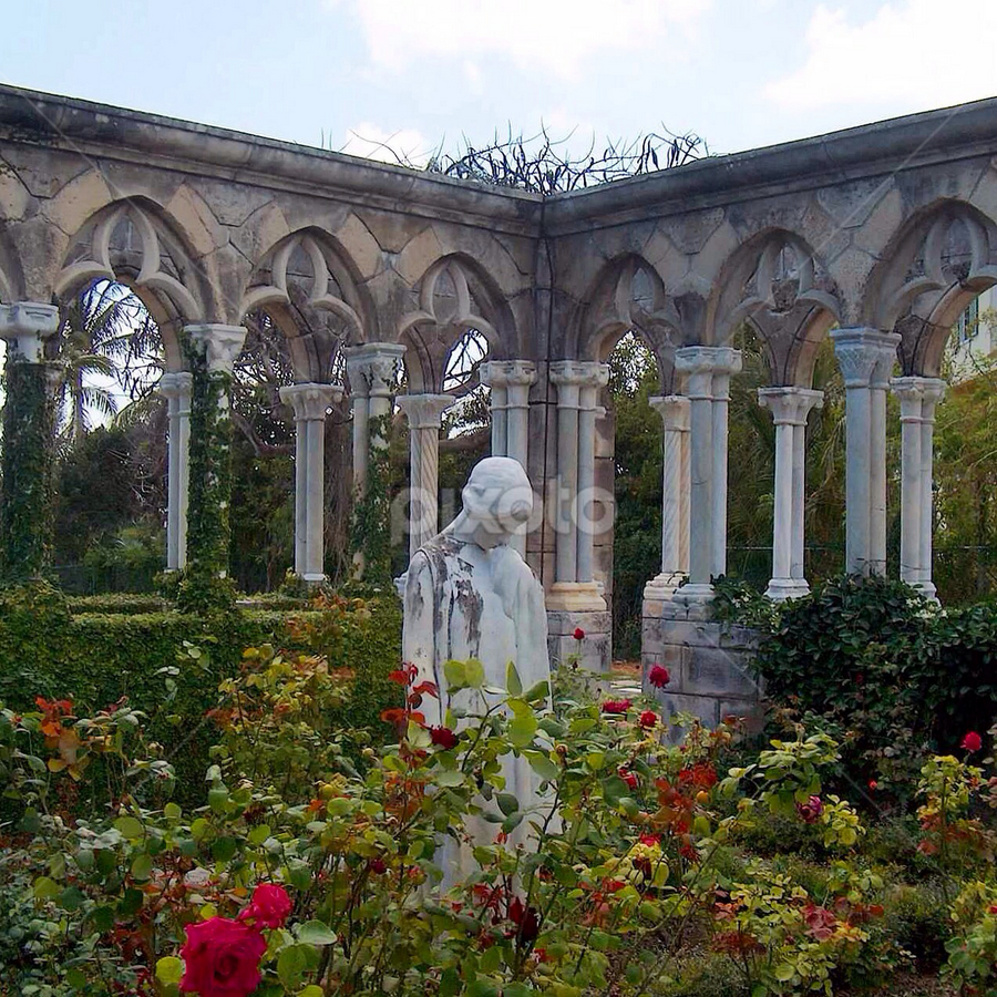 Cloister, Ocean Club, Nassau, Bahamas. by John Hayes - Landscapes Travel