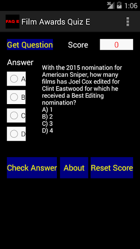 Film Awards Quiz E