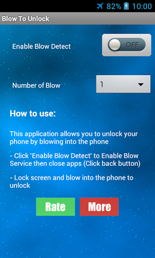 Blow To Unlock