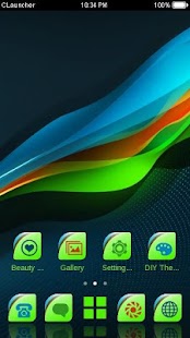 Color Wave Launcher Theme Screenshots 2