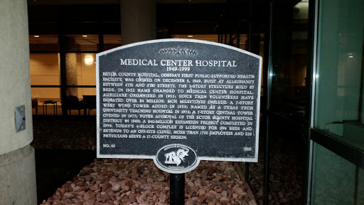 Medical Center Hospital Historic Plaque